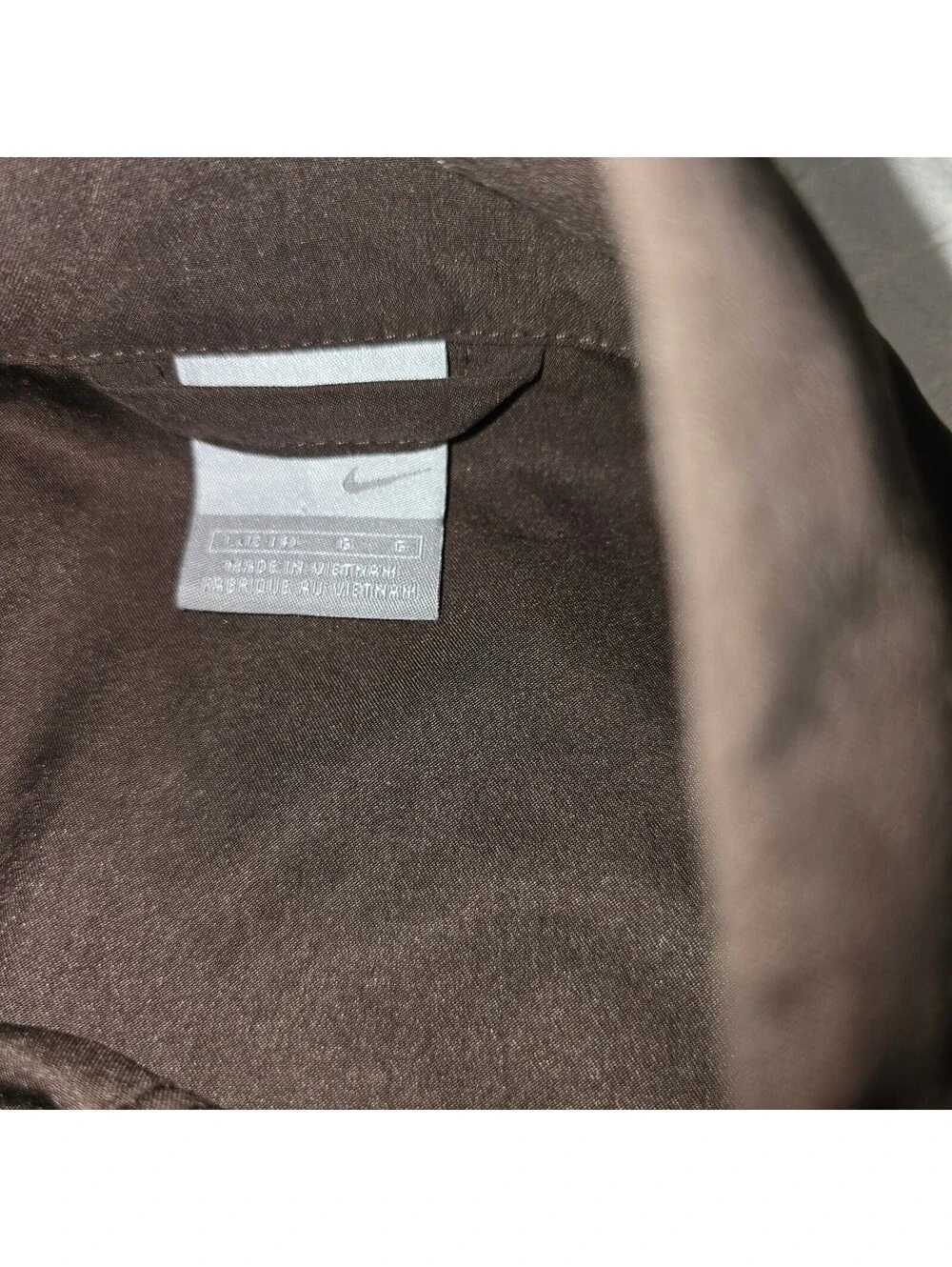Vtg 2000s Nike Tracksuit Matching Set Brown Pink Y2K Streetwear Silver Tag Large